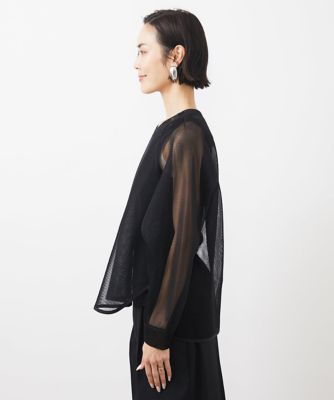 MICHEL  / ミッシェルクラン シアーメッシュプルオーバー シアーメッシュプルオーバー(カットソー・Tシャツ) | MICHEL
