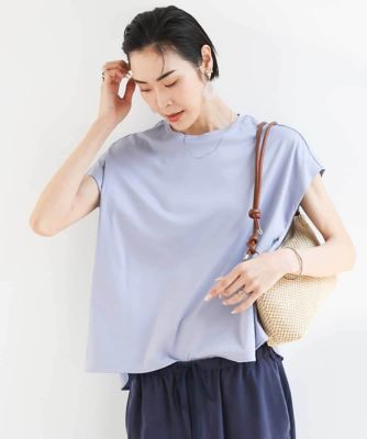 ［接触冷感］フレンチスリーブカットソー