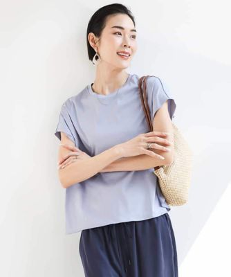 ［接触冷感］フレンチスリーブカットソー
