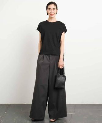 ［接触冷感］フレンチスリーブカットソー