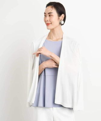 ［ＷＥＢ限定／接触冷感］フレンチスリーブペプラムカットソー