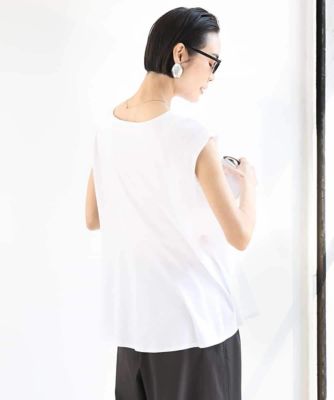 ［ＷＥＢ限定／接触冷感］フレンチスリーブペプラムカットソー