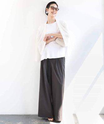 ［ＷＥＢ限定／接触冷感］フレンチスリーブペプラムカットソー