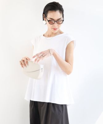 ［ＷＥＢ限定／接触冷感］フレンチスリーブペプラムカットソー