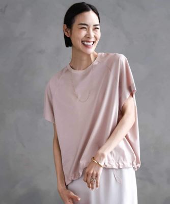 ＜MICHEL KLEIN (Women)＞裾ドロストバルーンプルオーバー