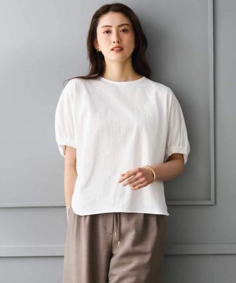 ＜MICHEL KLEIN (Women)＞［接触冷感］サッカードルマンスリーブカットソー