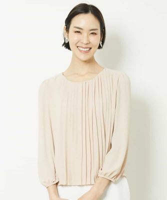 シフォンプリーツブラウソー