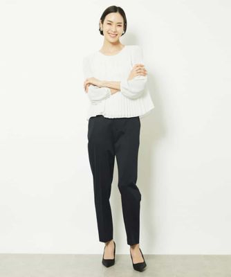 シフォンプリーツブラウソー