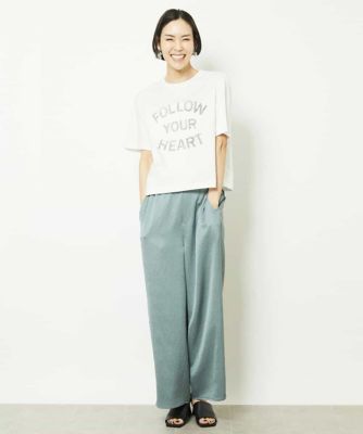 リバースサイドプリントロゴＴシャツ