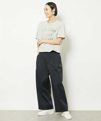 リバースサイドプリントロゴＴシャツ