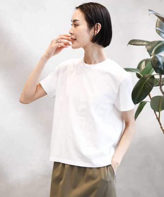 ＜MICHEL KLEIN (Women)＞［ＷＥＢ限定カラー］ラメロゴＴシャツ