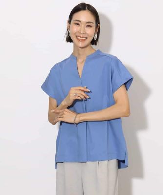 ＜MICHEL KLEIN (Women)＞［接触冷感］キーネックカットソー