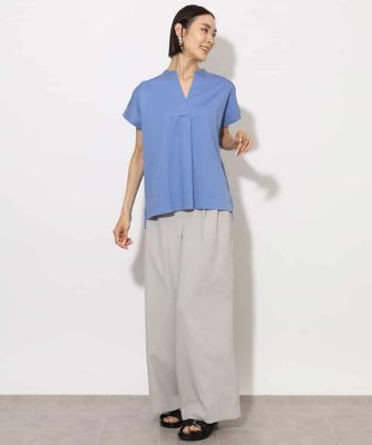 MICHEL  / ミッシェルクラン [接触冷感]キーネックカットソー 接触冷感]キーネックカットソー(カットソー・Tシャツ) | MICHEL