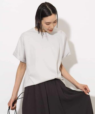 ＜MICHEL KLEIN (Women)＞［接触冷感］ロールアップスリーブカットソー