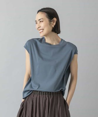 ミナペルホネン lithely / フレンチスリーブカットソー（38） 接触冷感］フレンチスリーブカットソー | MICHEL KLEIN (Women