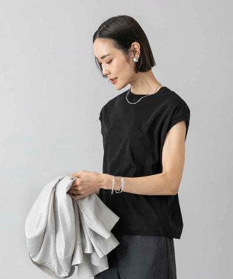 接触冷感］フレンチスリーブカットソー | MICHEL KLEIN (Women