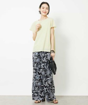 ［夏の１枚着におすすめ］フレンチスリーブシアーカットソー