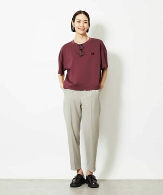 イニシャル刺繍Tシャツ（無地） | MICHEL KLEIN (Women)/ミッシェル