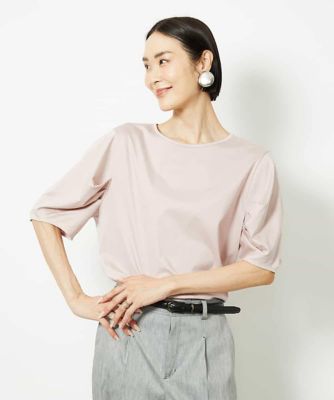 ＜MICHEL KLEIN (Women)＞［接触冷感］袖タックカットソー