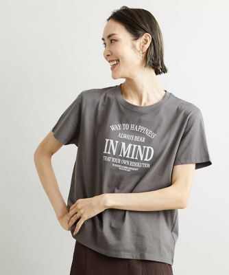 フロッキーロゴプリントＴシャツ