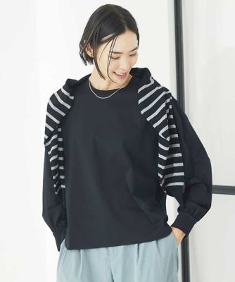 ＜MICHEL KLEIN (Women)＞ワンポイント刺繍ロングスリーブカットソー