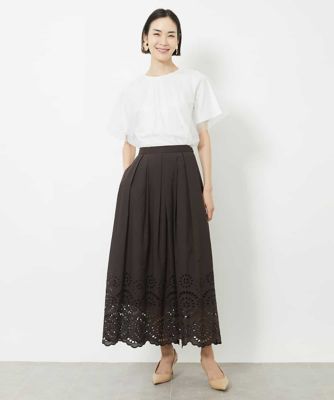MICHEL  / ミッシェルクラン チュールTブラウス チュールTブラウス(カットソー・Tシャツ) | MICHEL KLEIN