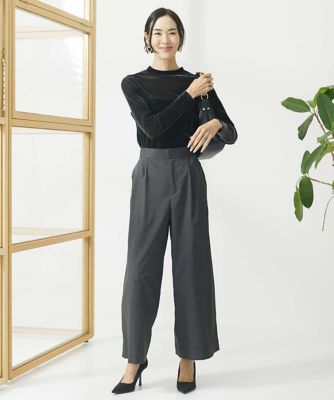 ソフトタッチチノワイドパンツ（３サイズ展開）