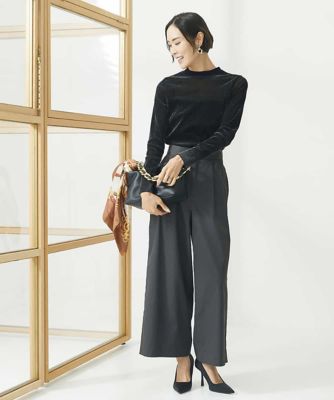 ソフトタッチチノワイドパンツ（３サイズ展開）