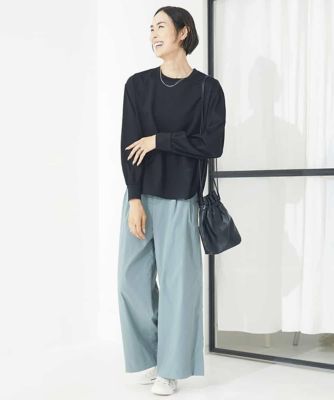 ソフトタッチチノワイドパンツ（３サイズ展開）