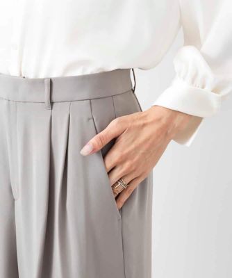 ツイルワイドパンツ（セットアップ対応）