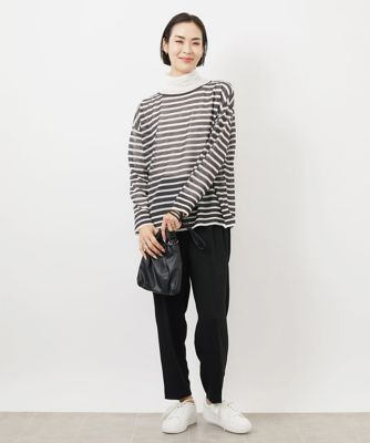 ドライサテンテーパードパンツ