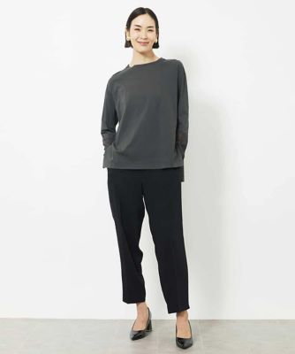 ドライサテンテーパードパンツ