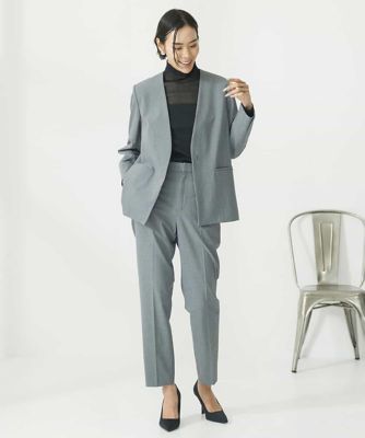 ストレッチテーパードパンツ（セットアップ対応）