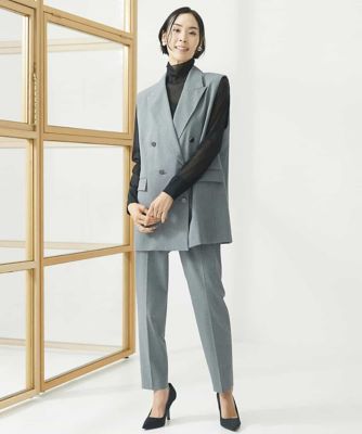ストレッチテーパードパンツ（セットアップ対応）