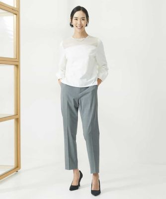 ストレッチテーパードパンツ（セットアップ対応）