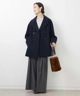 ［３サイズ展開］ストレッチタックワイドパンツ
