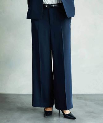 MICHEL KLEIN (Women)/ミッシェルクラン [セットアップ対応]ワイドパンツ 57ネイビー パンツ・ズボン【三越伊勢丹/公式】