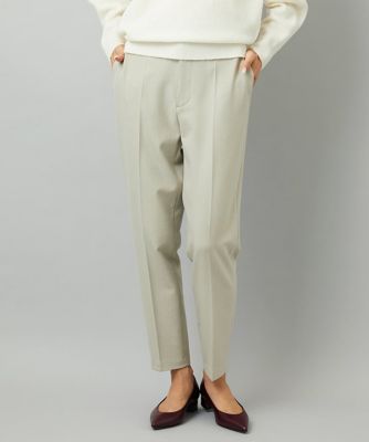 ＜MICHEL KLEIN (Women)＞［定番素材］裏起毛ストレッチテーパードパンツ（機能素材）