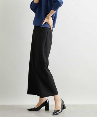 ［新色追加］ストレッチワイドパンツ（裏地なし／長め）