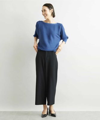 ［新色追加］ストレッチワイドパンツ（裏地なし／長め）