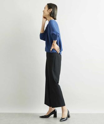 ［新色追加］ストレッチワイドパンツ（裏地なし／長め）