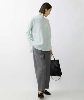 メランジツイルバレルパンツ