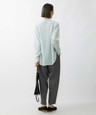 メランジツイルバレルパンツ