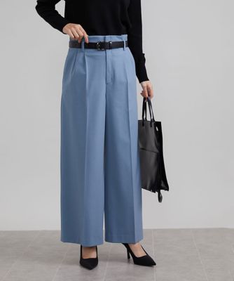 ＜MICHEL KLEIN (Women)＞２ＷＡＹストレッチハイウエストバレルパンツ