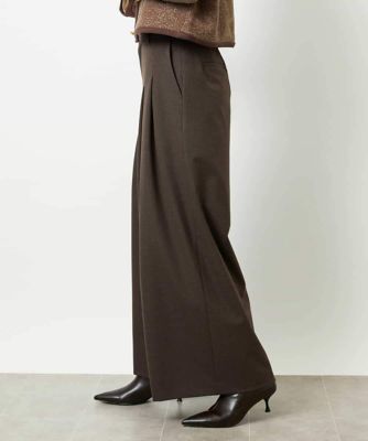 【NEW】ミッシェルクラン（MICHEL ）/チェック柄2タックワイドパンツ チェック柄2タックワイドパンツ | MICHEL KLEIN (Women)/ミッシェル