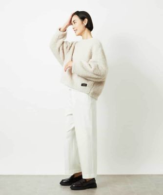 定番人気］ストレッチ裏起毛ワイドパンツ | MICHEL KLEIN (Women