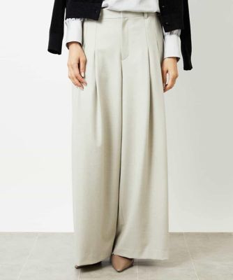 ＜MICHEL KLEIN (Women)＞２タックワイドパンツ