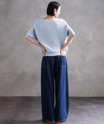［セットアップ対応］デニムワイドパンツ