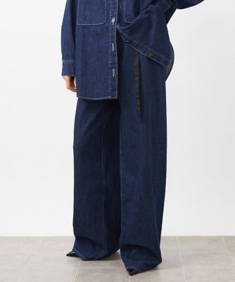 ［セットアップ対応］デニムワイドパンツ