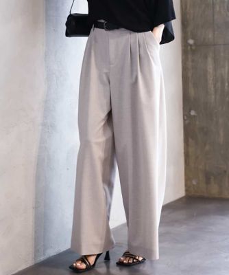 タックワイドパンツ